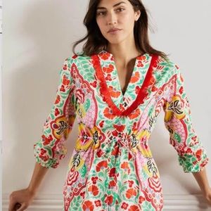 🆕 NWT Boden Trim Detail Kaftan Maxi Dress - US8 UK12